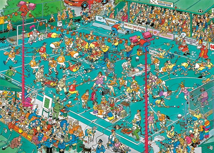 Jumbo 19094 Puzzel Jan-van-Haasteren Hockey Kampioenschappen - Afbeelding 2