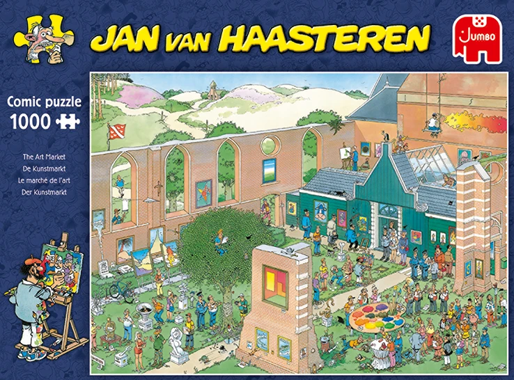 Jumbo 20022 Puzzel-JvH De Kunstmarkt Jan-van-Haasteren - Afbeelding 9