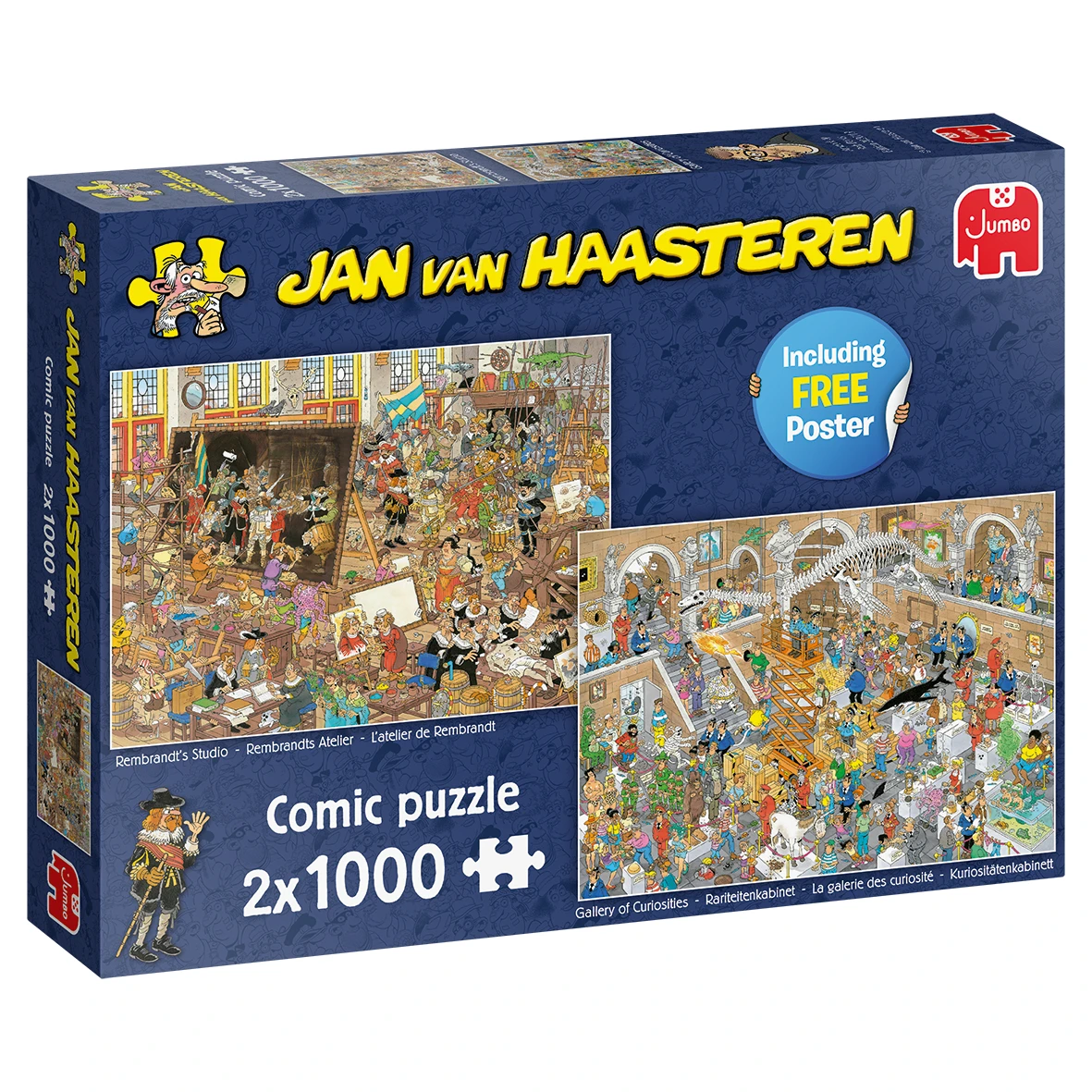 Jumbo 20052 Duo-Puzzel JvH Een Dagje Museum Jan-van-Haasteren