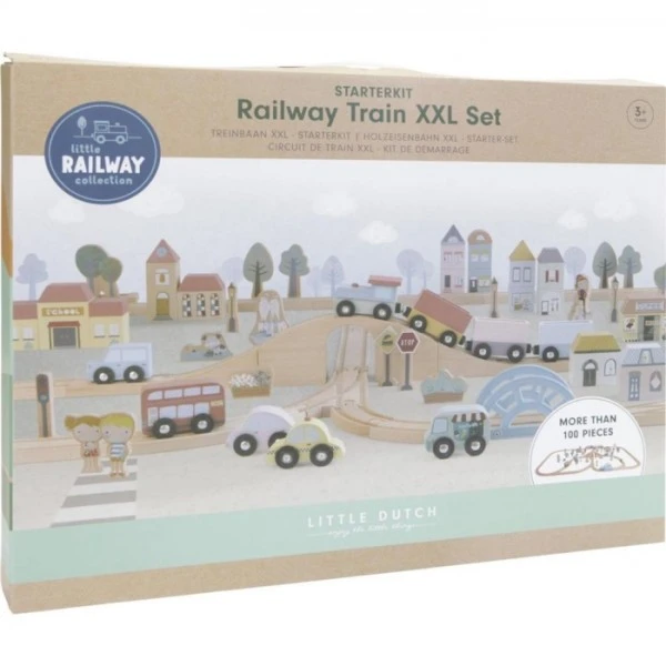 Little Dutch LD4487 Railway Treinbaan XXL - Afbeelding 5