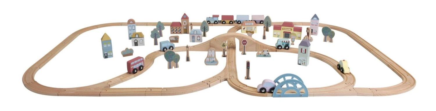 Little Dutch LD4487 Railway Treinbaan XXL