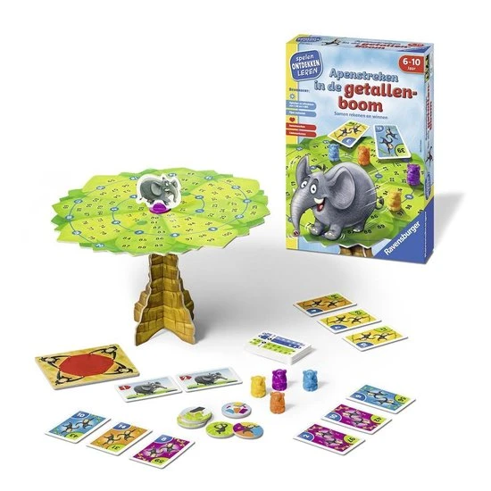 Apenstreken In De Getallenboom Kinderspel Ravensburger Spellen - Afbeelding 2