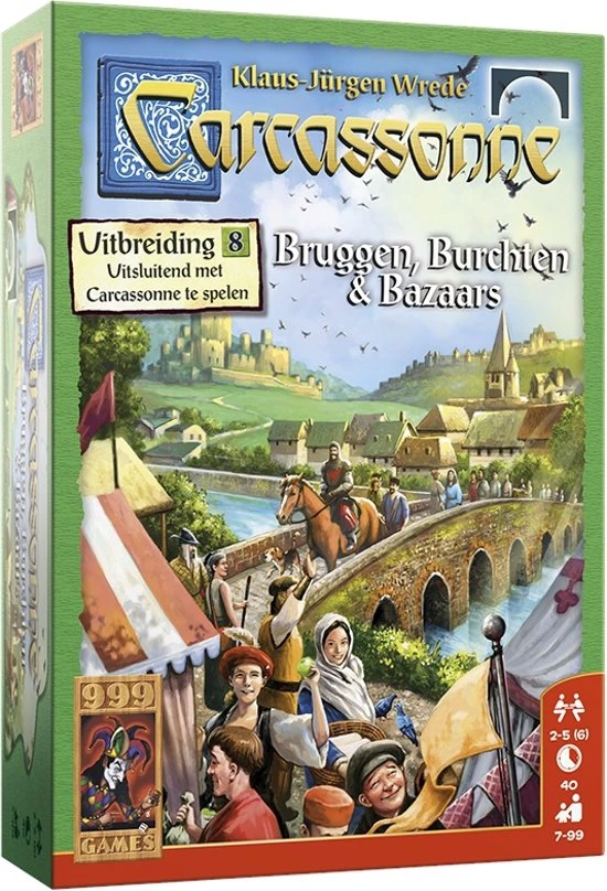 Carcassonne Uitbreiding Bruggen Burchten En Bazaars – Bordspel - Afbeelding 2