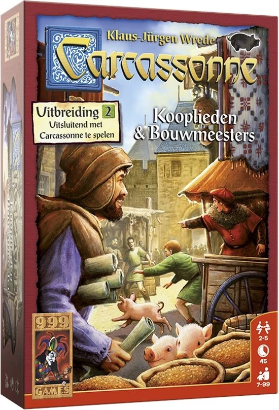 Carcassonne Uitbreiding Koooplieden En Bouwmeesters – Bordspel - Afbeelding 2