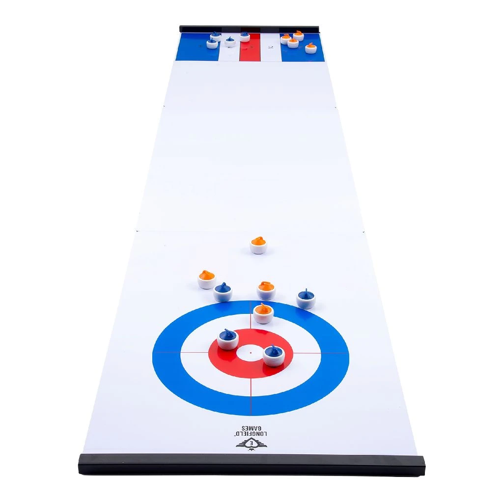 Curling/Sjoelen 2-in-1 Shuffleboard 180×39 Cm. - Afbeelding 2