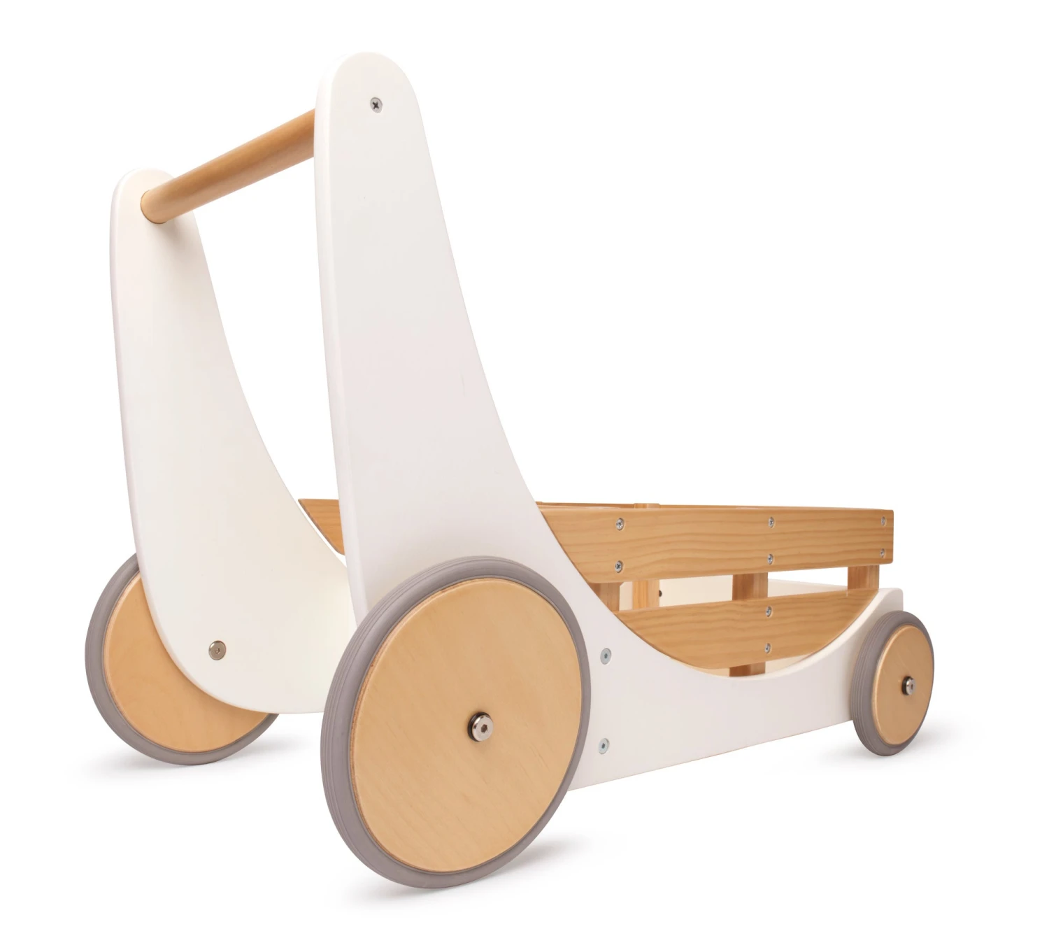 Kinderfeets Cargo Walker Wit Duwkar En Speelgoedkist In 1. - Afbeelding 3