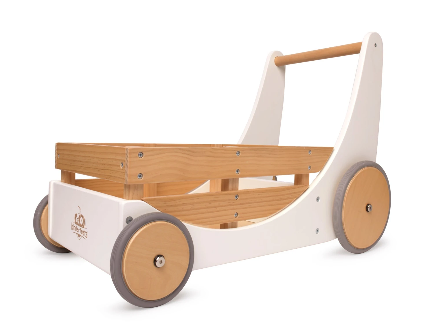 Kinderfeets Cargo Walker Wit Duwkar En Speelgoedkist In 1. - Afbeelding 2