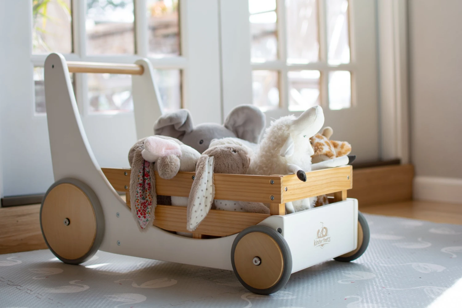 Kinderfeets Cargo Walker Wit Duwkar En Speelgoedkist In 1. - Afbeelding 6