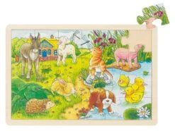 Houten Puzzel Dierenkinderen