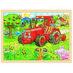 Houten Puzzel Traktor