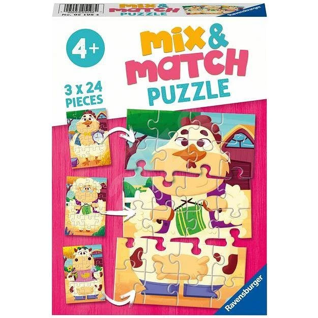 Kinder-Puzzel Mix & Match Mijn Boerderijvrienden Ravensburger