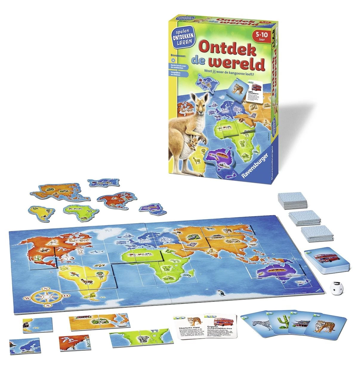 Ontdek De Wereld Kinderspel Ravensburger Spellen - Afbeelding 2