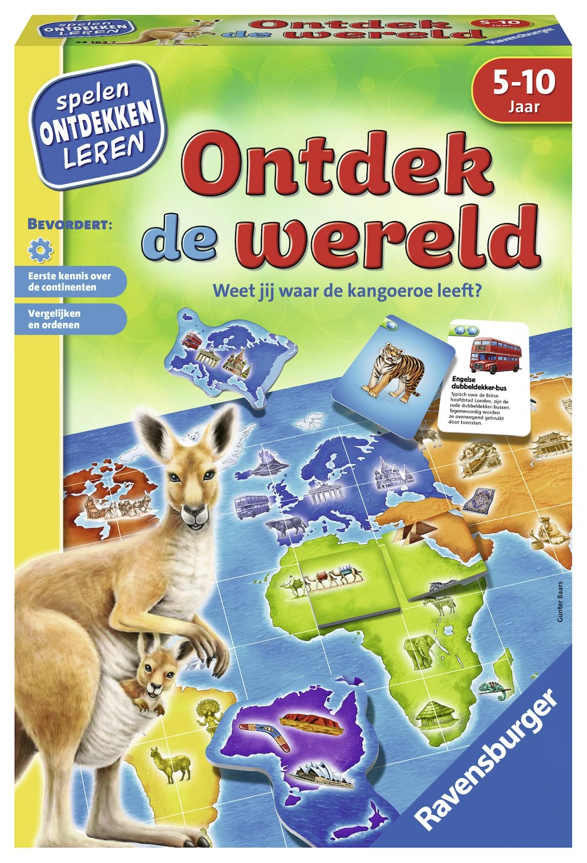 Ontdek De Wereld Kinderspel Ravensburger Spellen - Afbeelding 3