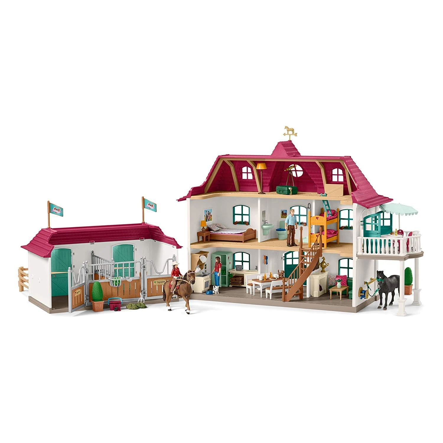 Schleich 42551 Lakeside Landhuis Met Stal Horse-Club - Afbeelding 2