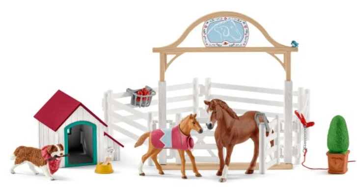 Schleich 42458 Hannah’s Gastpaarden Met Hond Ruby HorseClub - Afbeelding 5