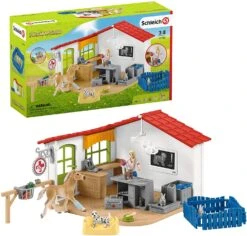 Schleich 42502 Dierenartspraktijk Met Huisdieren