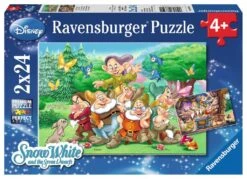 Sneeuwwitje En De 7 Dwergen – Puzzelbox Ravensburger 2 X 24 Stukjes
