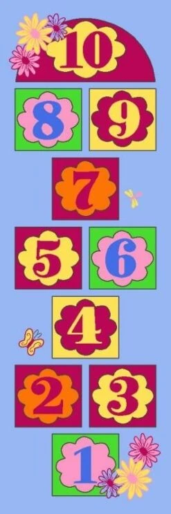 Speeltapijt Hinkelbaan Flower Power