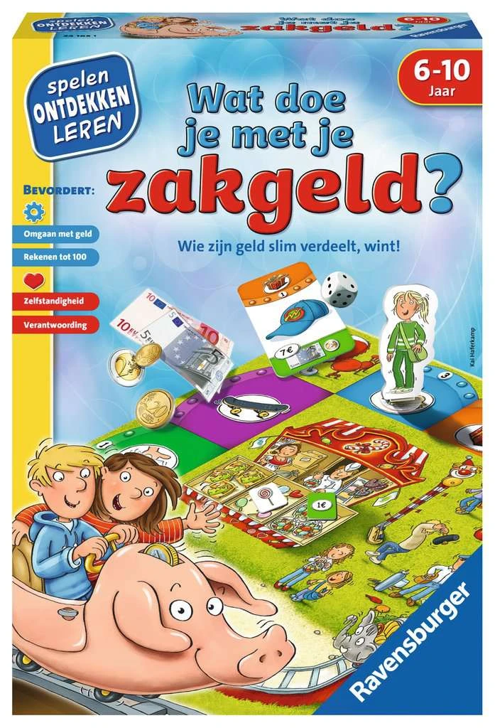 Wat Doe Je Met Je Zakgeld? Kinderspel Ravensburger Spellen